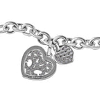 Lustro Stella Weißer Zirkonia Armband ca. 20 cm + 5 cm Extender, 925 Silber rhodiniert