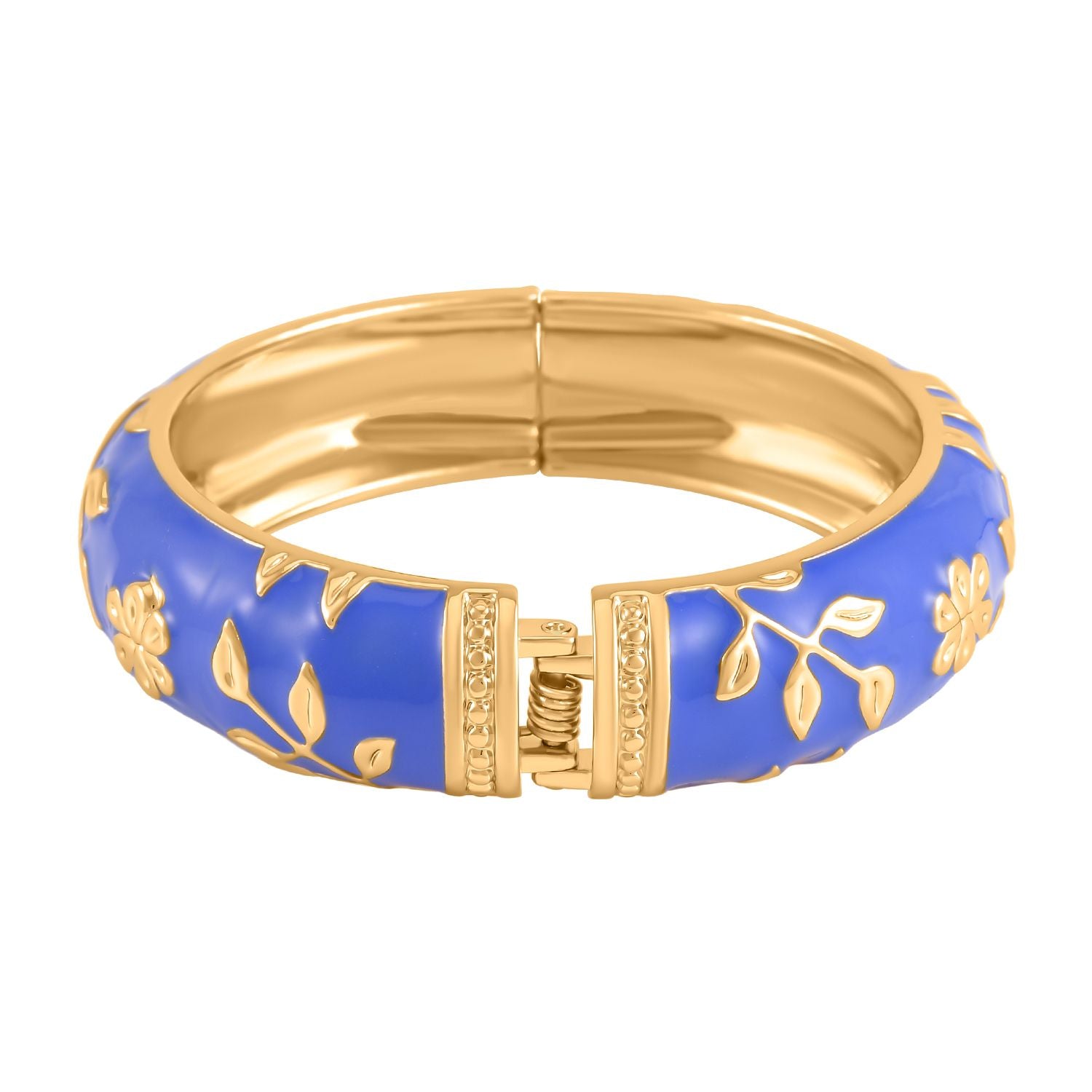 Emaillierter Armreif, ca. 19 cm, blau