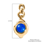 AA Miami Blau Welo Opal Ohrringe, 925 Silber vergoldet, ca. 1.07 ct
