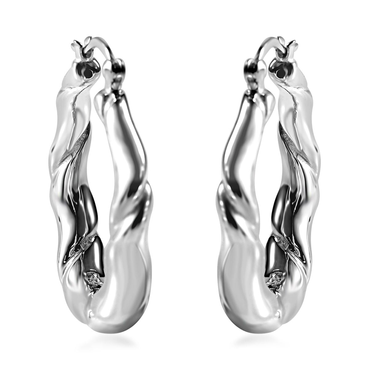 Silberhauch Kollektion - Elektroform Ohrringe, 925 Silber ca. 7,12g