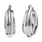 Silberhauch Kollektion - Elektroform Ohrringe, 925 Silber ca. 6,72g