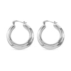 Silberhauch Kollektion - Elektroform Ohrringe, 925 Silber ca. 6,72g