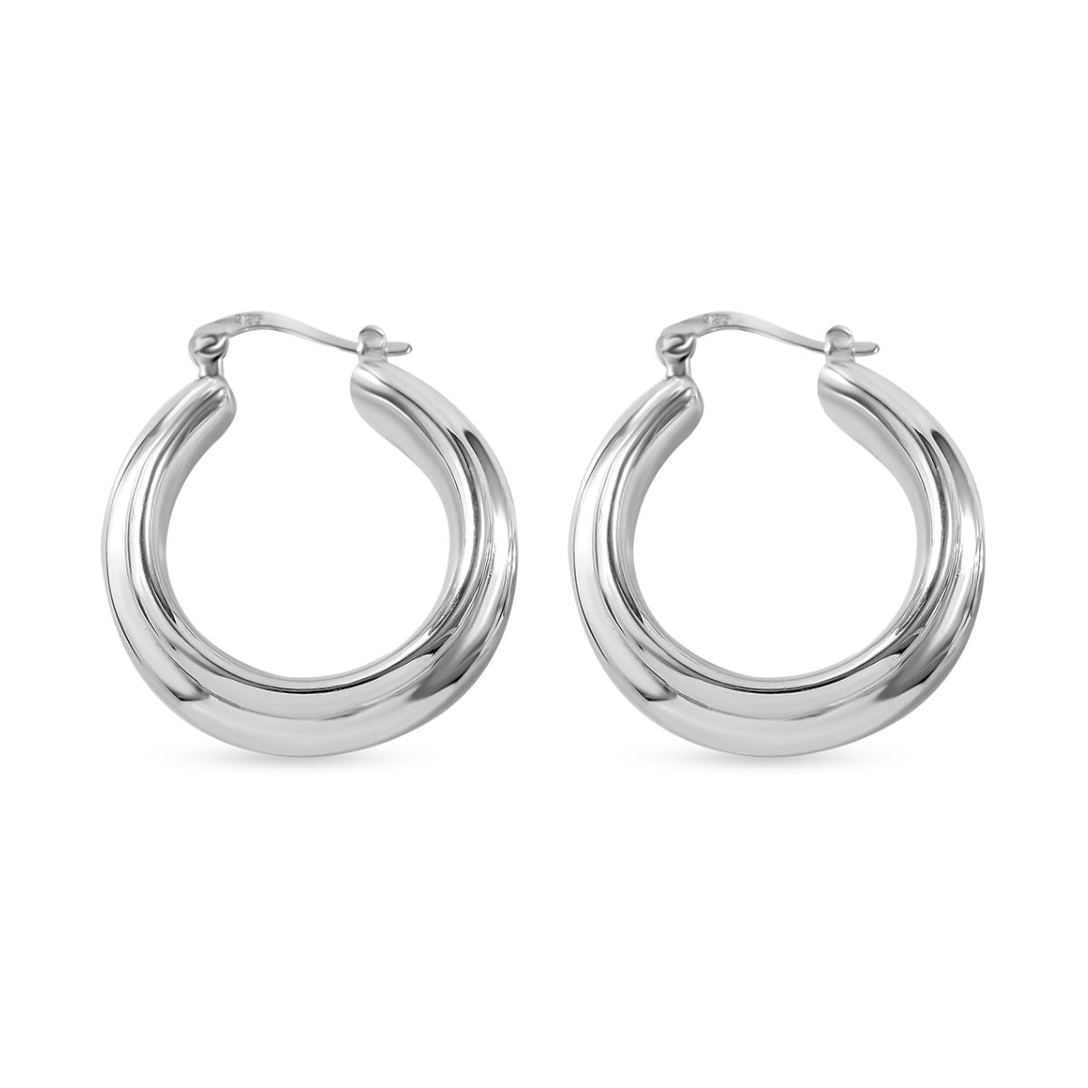 Silberhauch Kollektion - Elektroform Ohrringe, 925 Silber ca. 6,72g