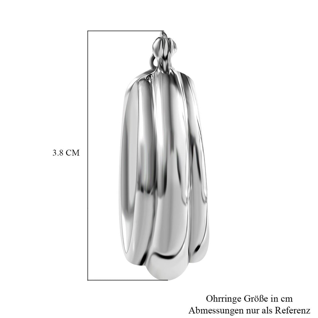 Silberhauch Kollektion - Elektroform Ohrringe, 925 Silber ca. 6,72g