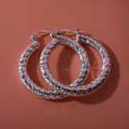 Silberhauch Kollektion - Elektroform Ohrringe, 925 Silber ca. 5,53g