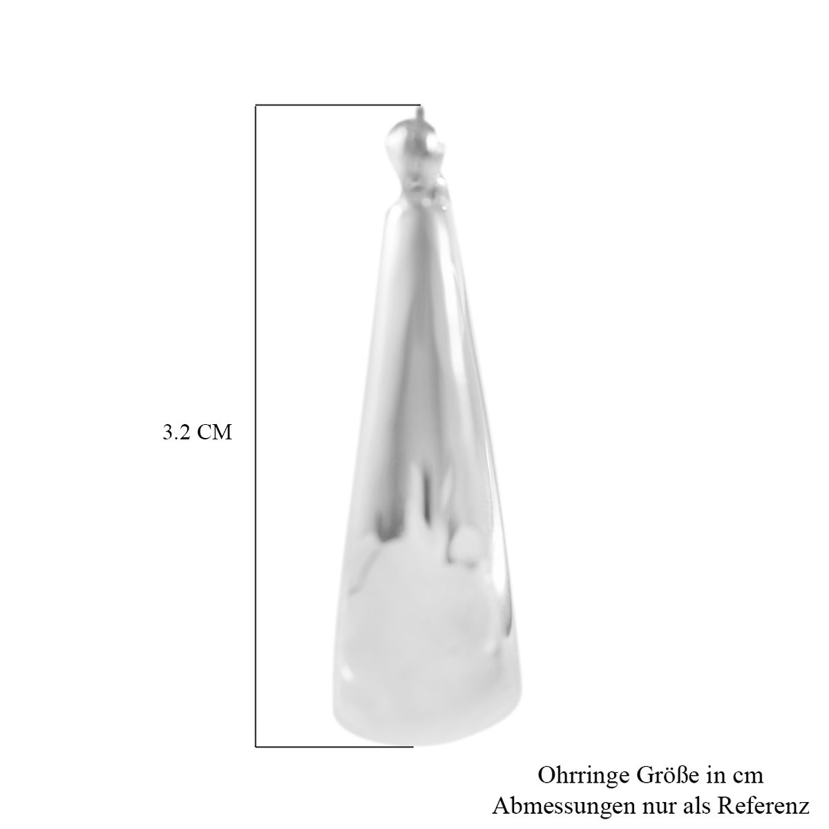 Silberhauch Kollektion - Elektroform Ohrringe, 925 Silber ca. 6,00g