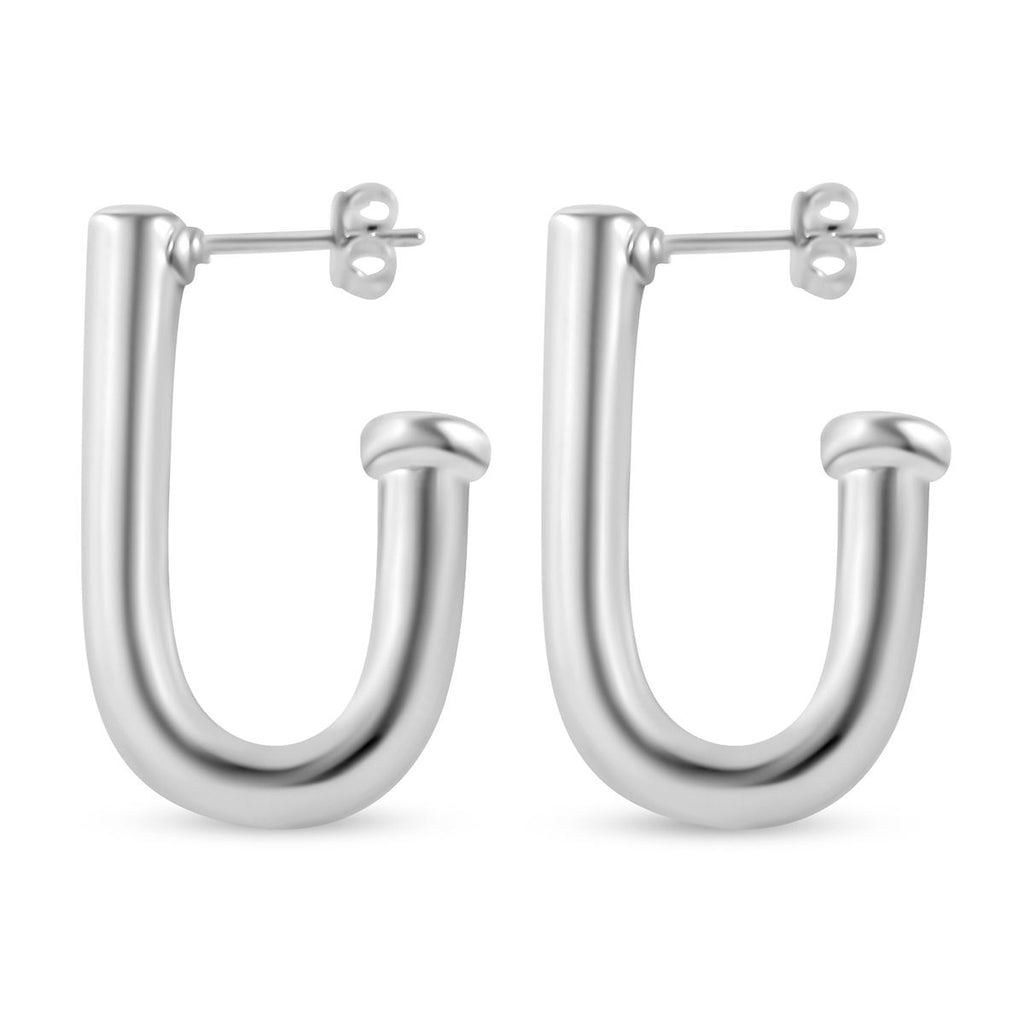 Silberhauch Kollektion - Elektroform Ohrringe, 925 Silber ca. 5,55g