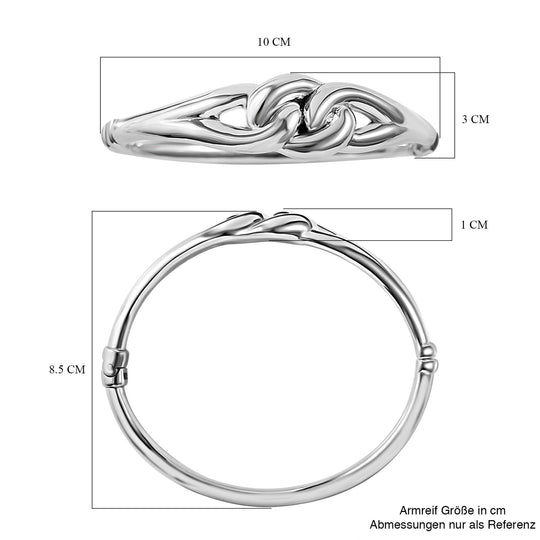 Silberhauch Kollektion - Elektroform Armreif, 925 Silber ca. 19 cm ca. 10,96g