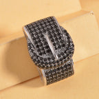 Schwarzer Spinell Anhänger, 925 Silber, ca. 1.17 ct