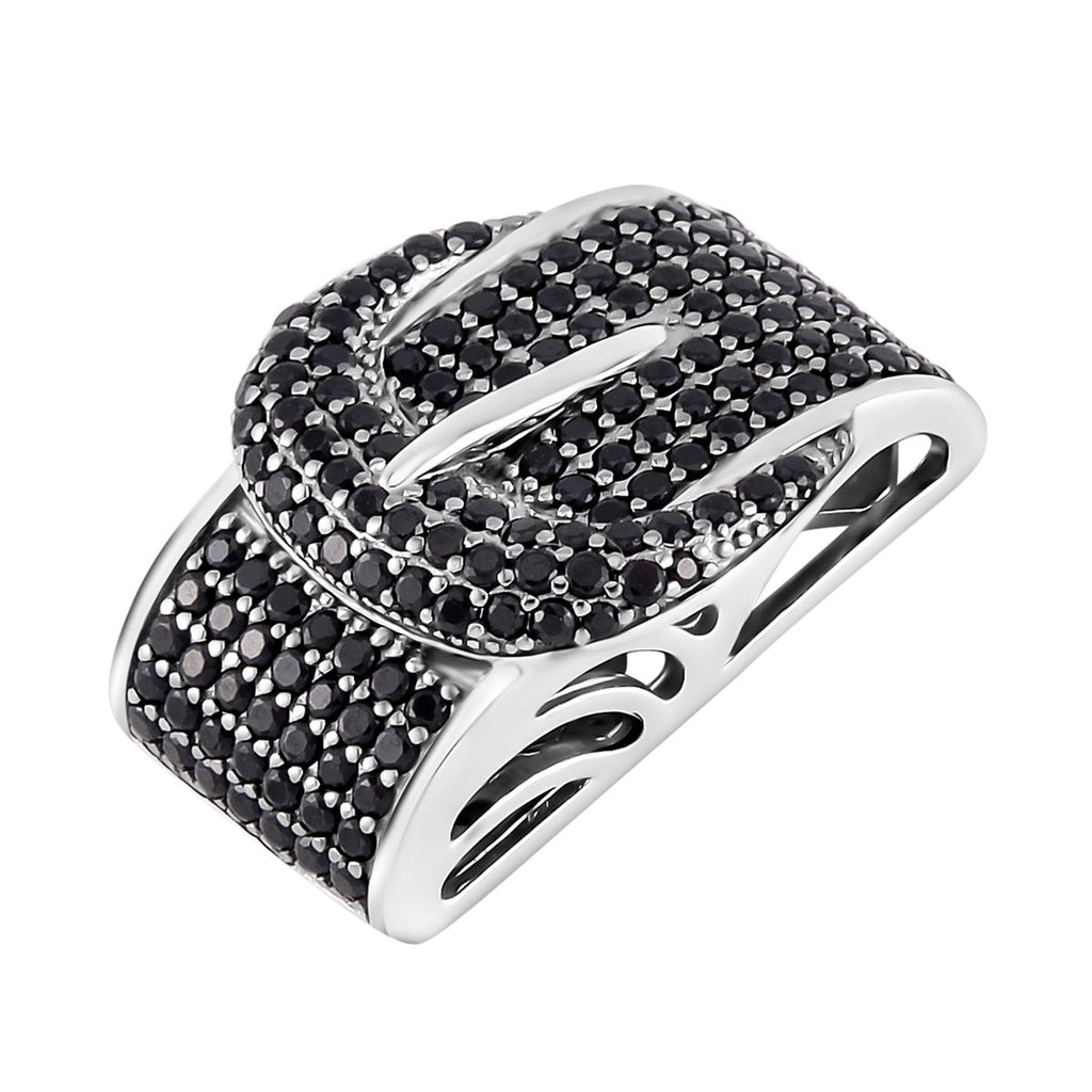 Schwarzer Spinell Anhänger, 925 Silber, ca. 1.17 ct