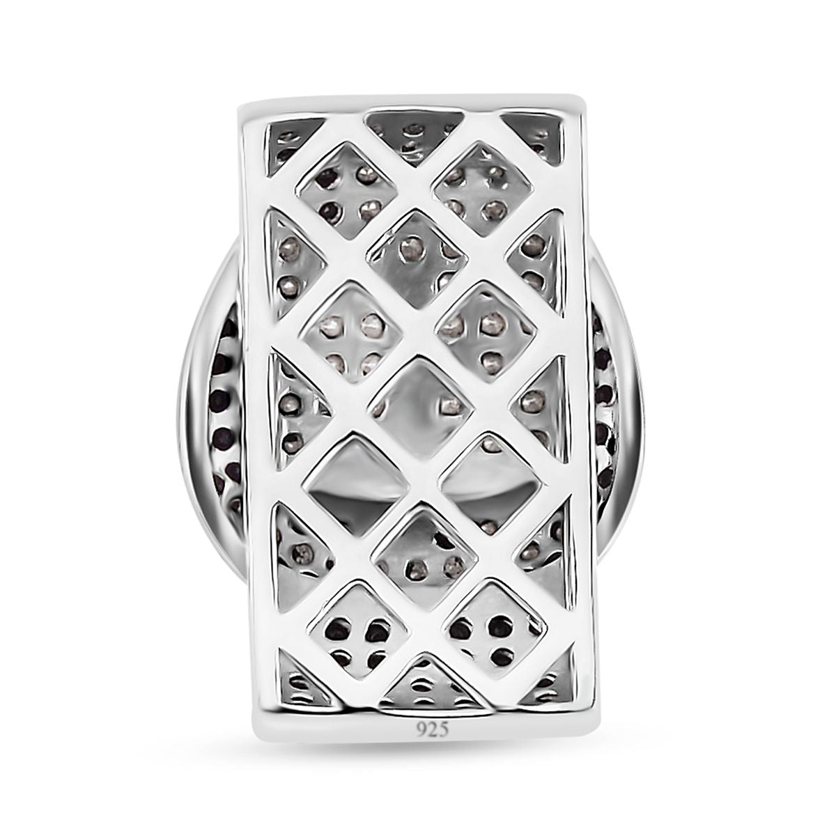 Schwarzer Spinell Anhänger, 925 Silber, ca. 1.17 ct