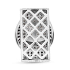 Schwarzer Spinell Anhänger, 925 Silber, ca. 1.17 ct