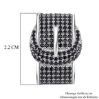 Schwarzer Spinell Ohrringe, 925 Silber, ca. 2.11 ct