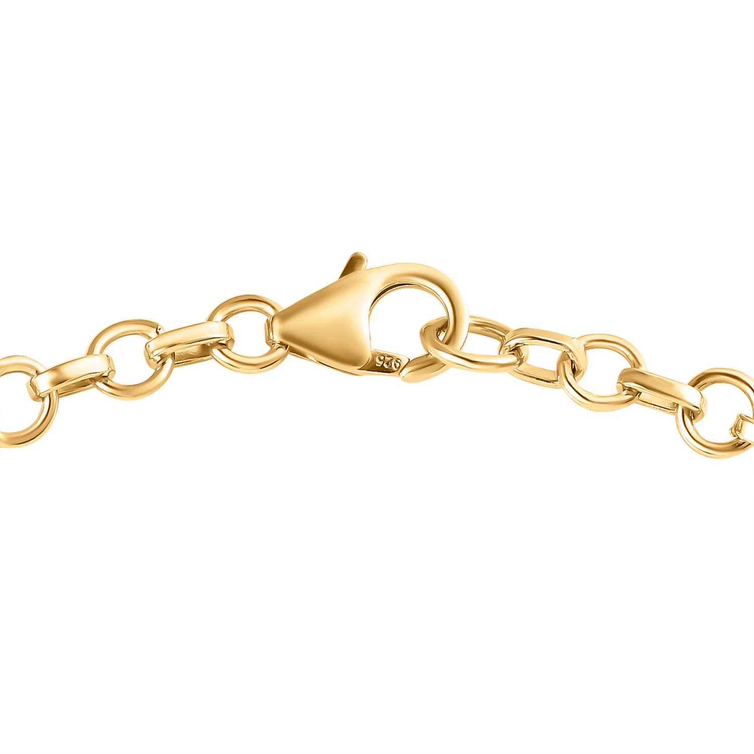 Mehrfarbiges-Turmalin Armband, ca. 20 cm, 925 Silber vergoldet, ca. 1.88 ct