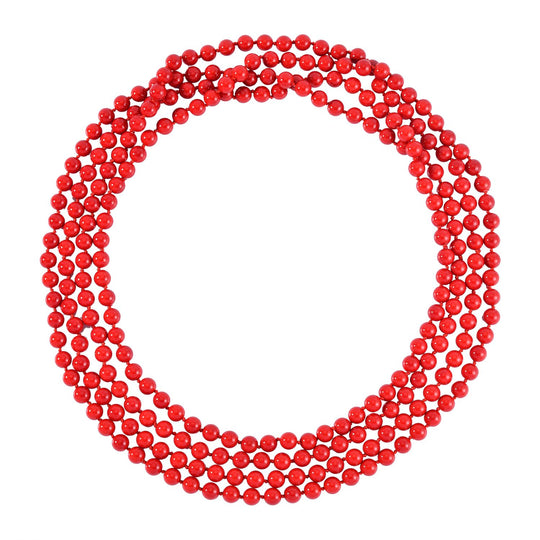 Mehrfarbige mehrreihige 8mm Muschelkernperle 255cm Halskette