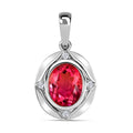 Sunset Triplett Quarz und Zirkon Anhänger - 3,06 ct.