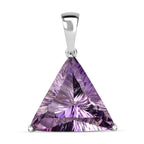Rose De France Amethyst Anhänger, 925 Silber platiniert ca. 22.52 ct