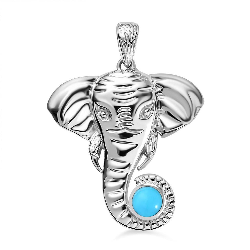 Natürlicher amerikanischer, AA Sleeping Beauty Türkis Anhänger, 925 Silber, ca. 0.51 ct