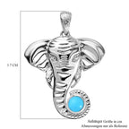 Natürlicher amerikanischer, AA Sleeping Beauty Türkis Anhänger, 925 Silber, ca. 0.51 ct
