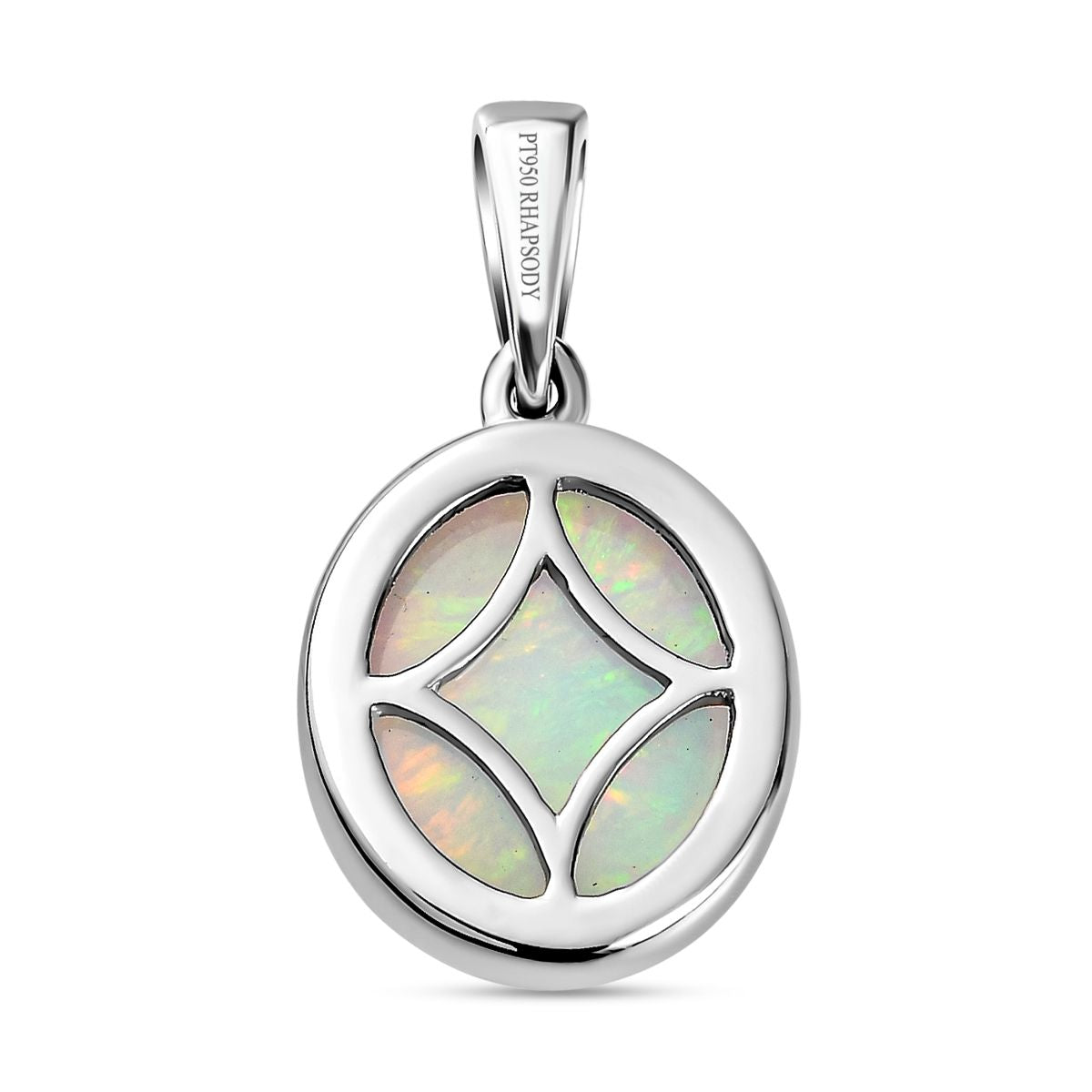 RHAPSODY - AAAA Natürlicher, äthiopischer Welo Opal Anhänger, 950 Platin, ca. 3.16 ct