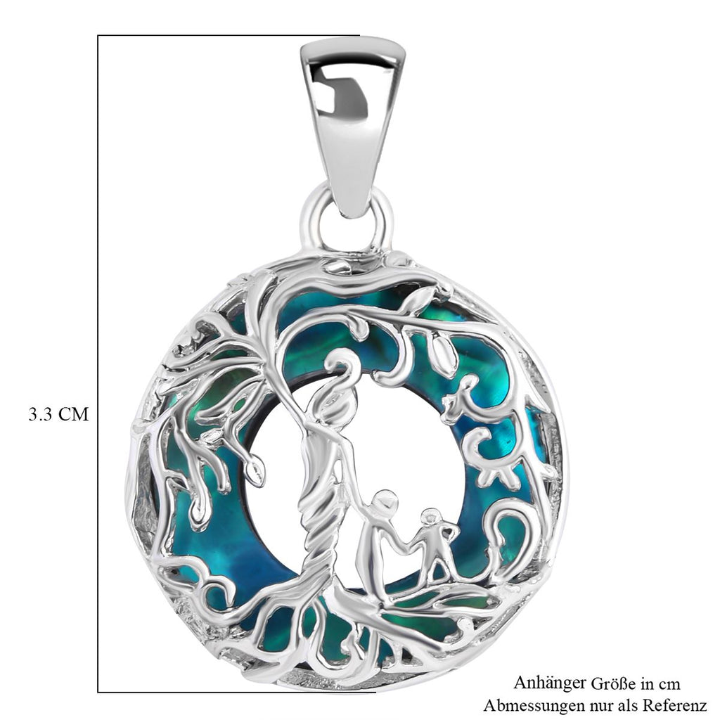 Royal Bali - Abalone Muschel Anhänger, 925 Silber, ca. 6.00 ct
