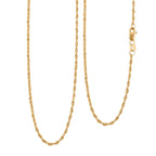 ILIANA - Kordelkette, ca. 50 cm, 750 Gelbgold ca. 1,20g