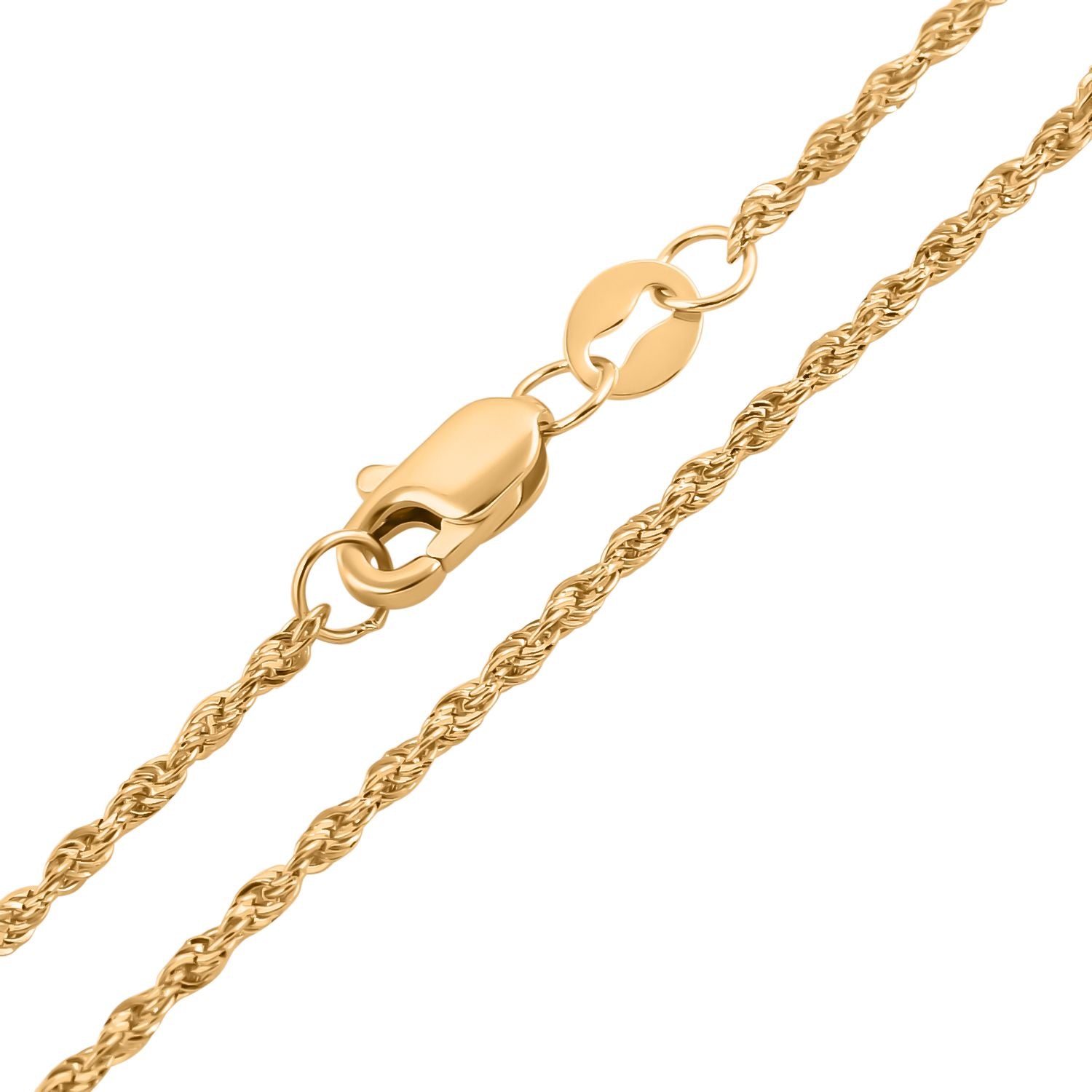 ILIANA - Kordelkette, ca. 50 cm, 750 Gelbgold ca. 1,20g