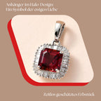 Rhapsody AAAA Rubellit, Weißer Diamant VS-EF Anhänger, 950 Platin, ca. 2.24 ct