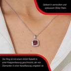 Rhapsody AAAA Rubellit, Weißer Diamant VS-EF Anhänger, 950 Platin, ca. 2.24 ct