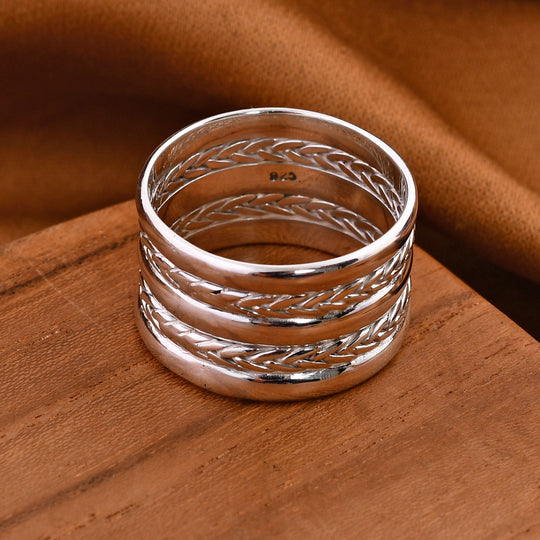 925 Silber Ring (Größe 18.00) ca. 8,46g