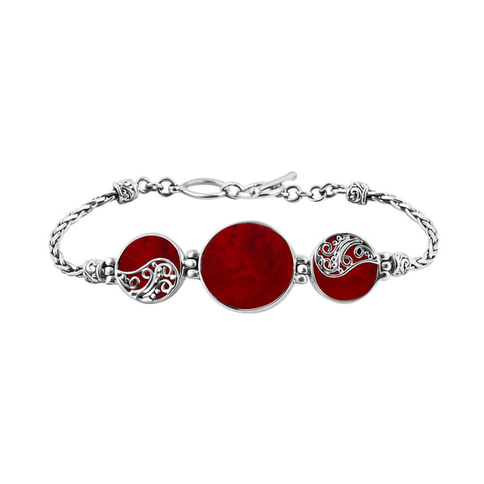 Royal Bali - Perlmutt Armband ca. 19 cm 925 Silber