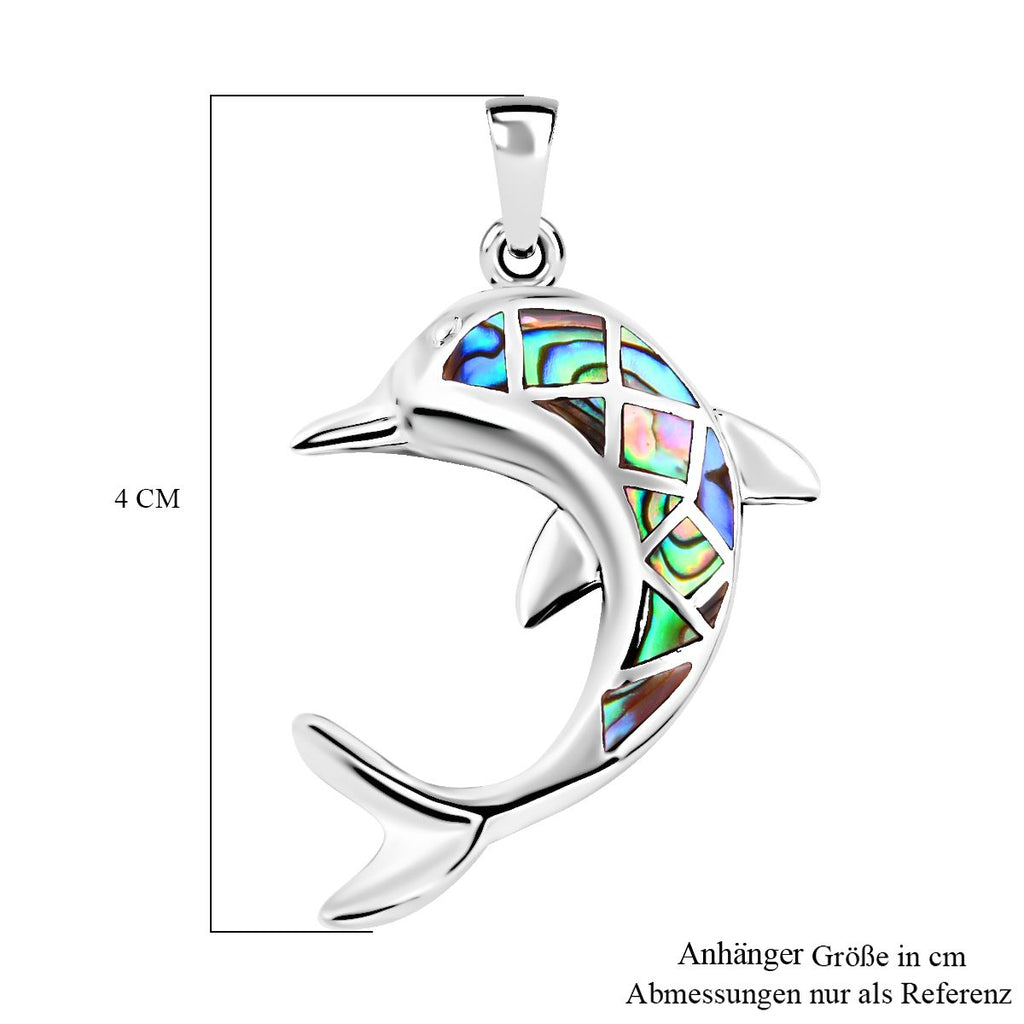 Abalone Muschel Anhänger 925 Silber ca. 4,51 ct.
