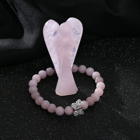 2er Set - Schutzengel aus Aventurin und Energie-Armband, Handgefertigt