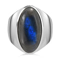 AAA Labradorit Ring, 316L Edelstahl (Größe 17.00), ca. 10.61 ct