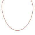 Italienische Diamantschliff Singapurkette, 925 Silber rosévergoldet, ca. 45 cm