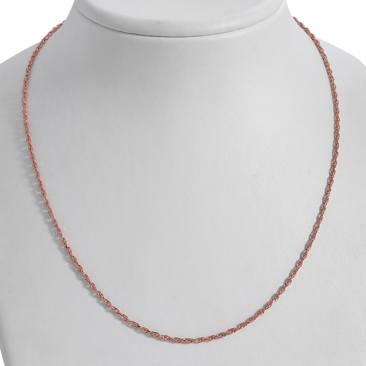 Italienische Diamantschliff Singapurkette, 925 Silber rosévergoldet, ca. 45 cm