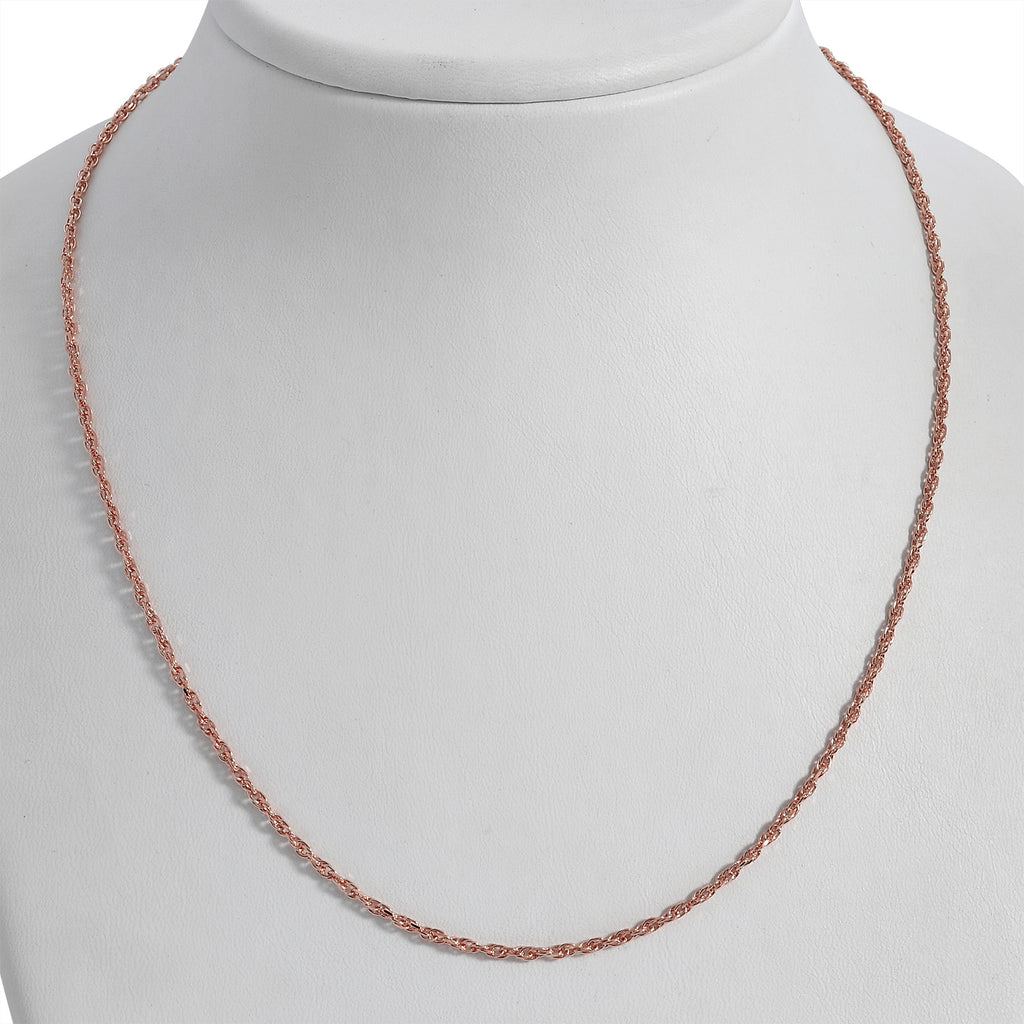 Italienische Diamantschliff Singapurkette, 925 Silber rosévergoldet, ca. 45 cm