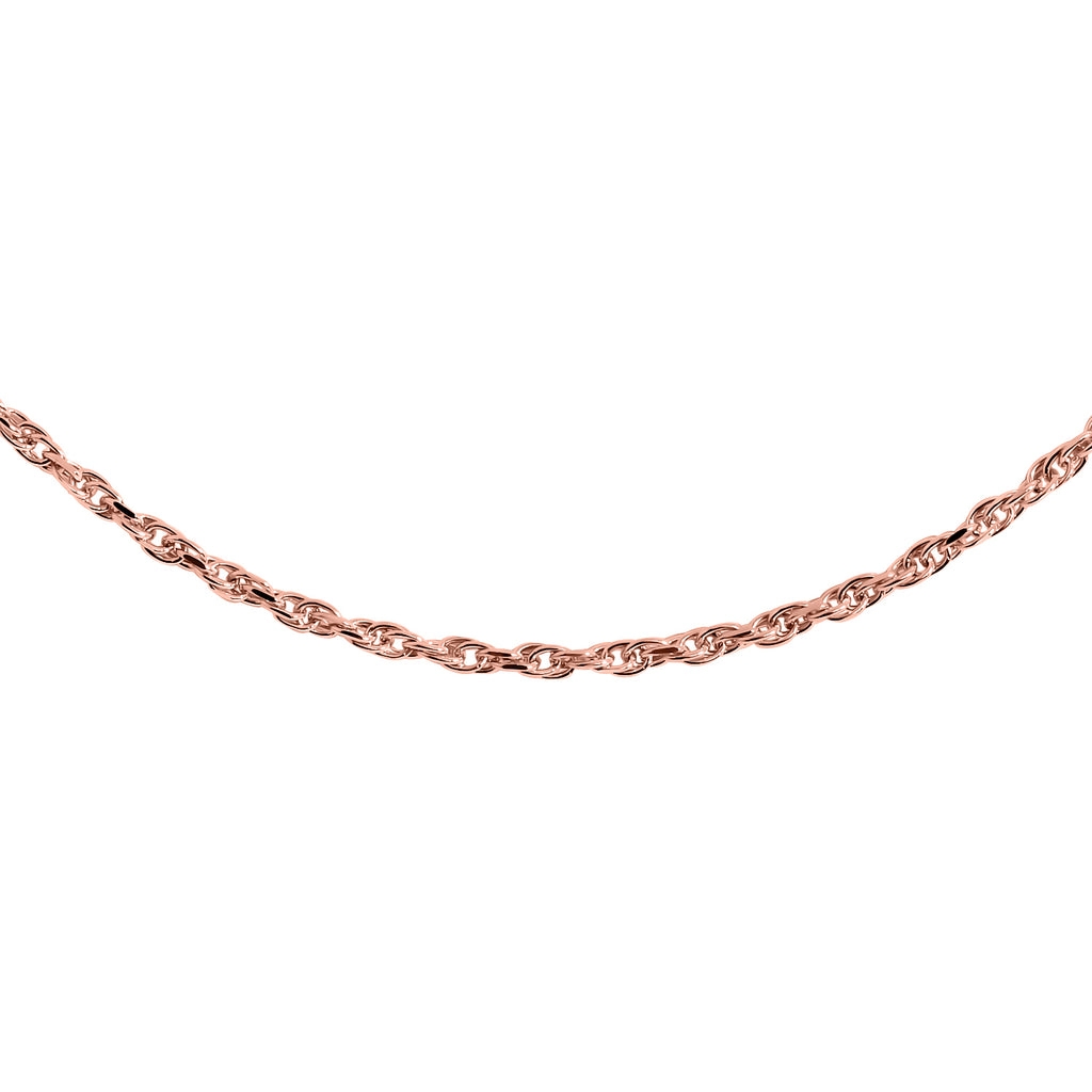 Italienische Diamantschliff Singapurkette, 925 Silber rosévergoldet, ca. 45 cm