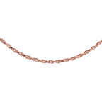 Italienische Diamantschliff Singapurkette, 925 Silber rosévergoldet, ca. 45 cm
