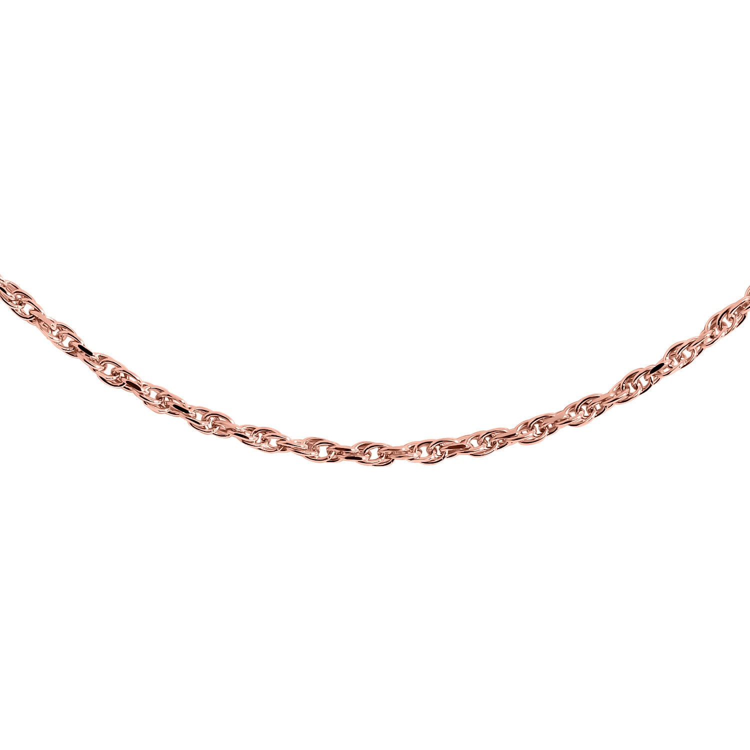 Italienische Diamantschliff Singapurkette, 925 Silber rosévergoldet, ca. 45 cm