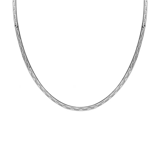 Mäandermuster Kette ca. 43+5 cm, 925 Silber ca. 5,71g