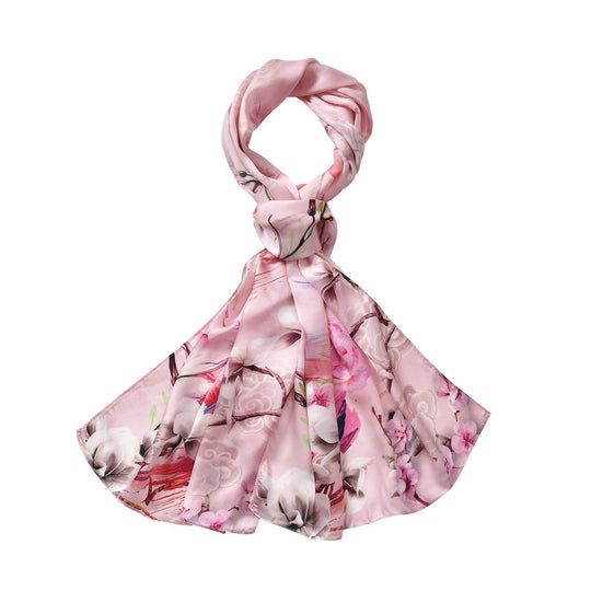 LA MAREY 100% Mulberry silk scarfMaterial:100% Mulberry silk size: 55cmx170cmWeight : 50gColor: red