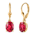 Labor Padparadscha Saphir Ohrringe- 5,29 ct.