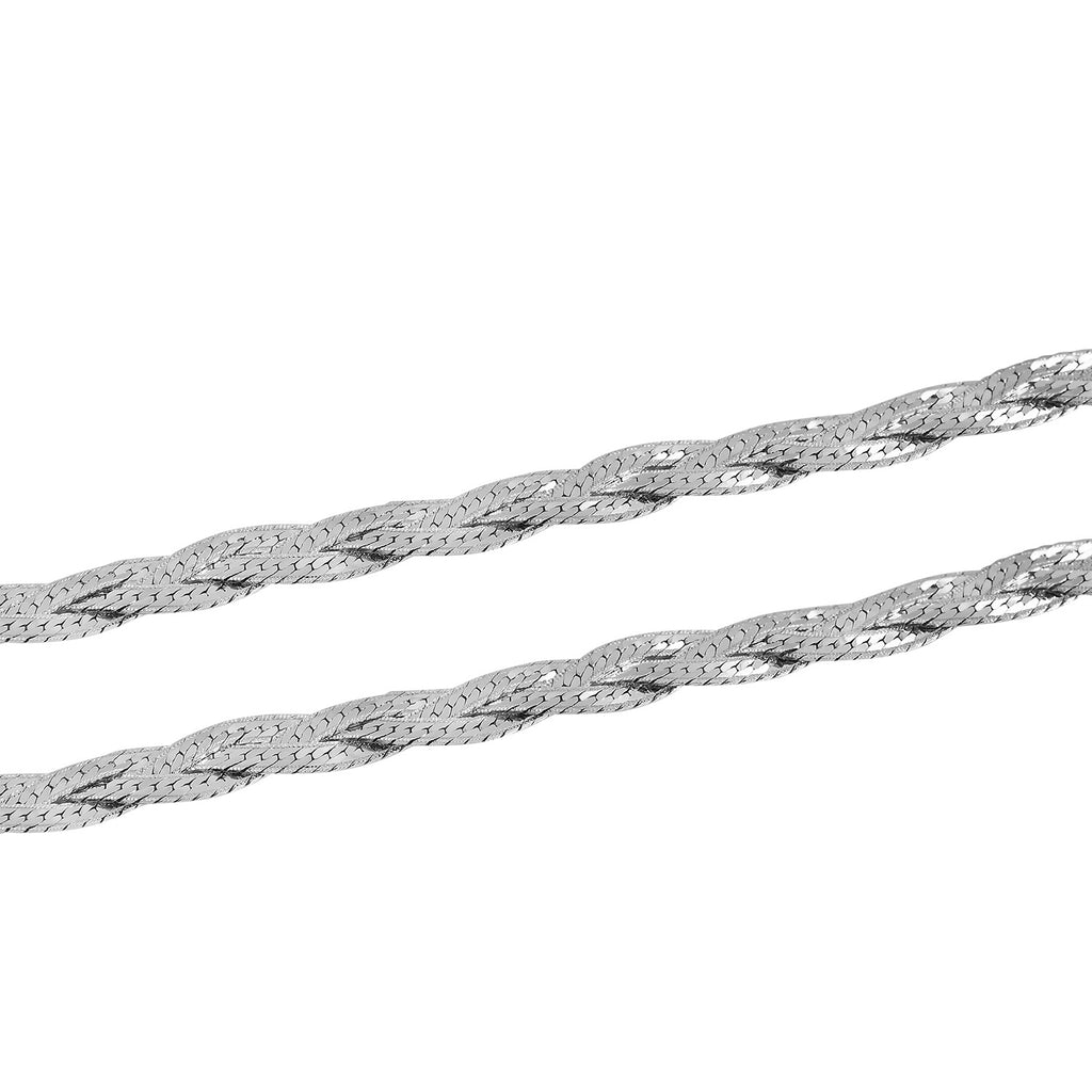 925 Silber rhodiniert Kette ca. 45 cm ca. 8,97g