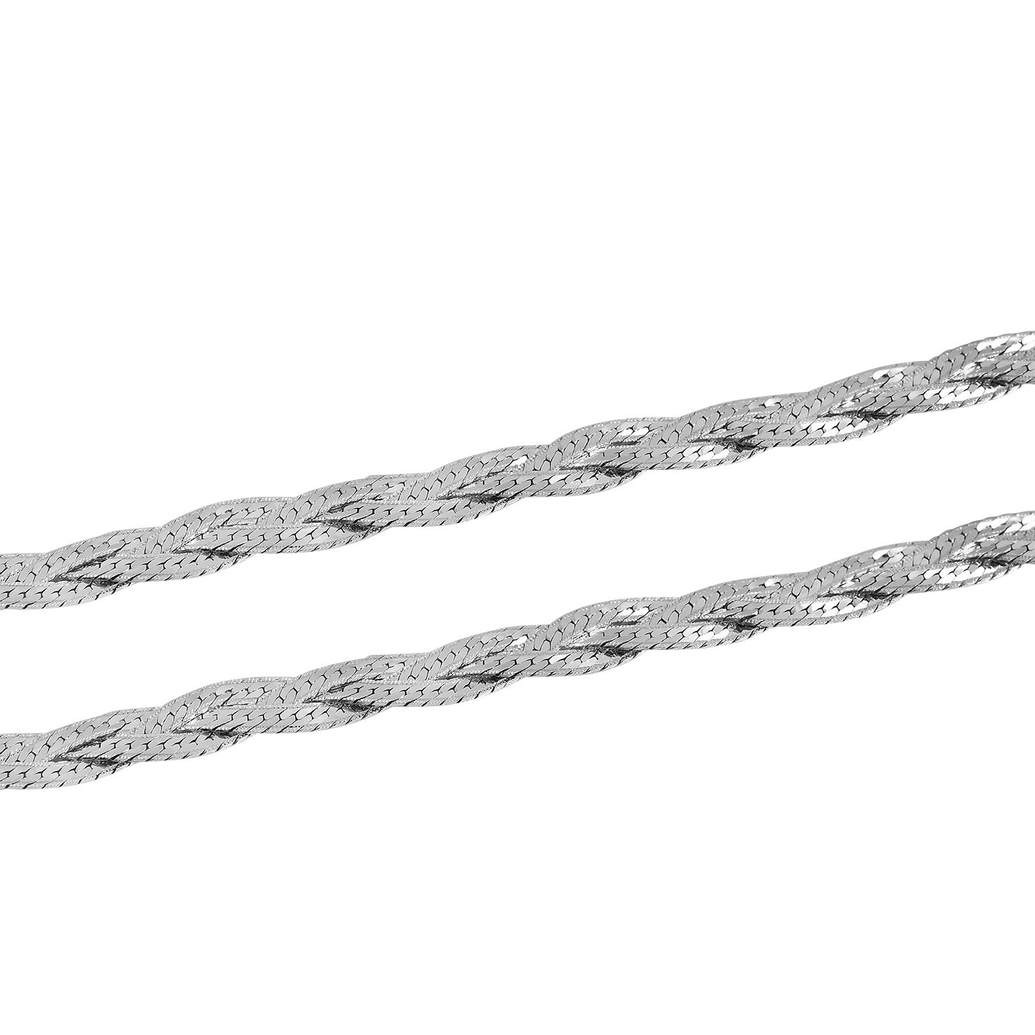 925 Silber rhodiniert Kette ca. 45 cm ca. 8,97g