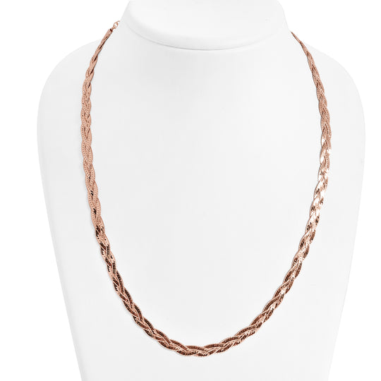 925 Silber rosévergoldet Kette ca. 45 cm ca. 9,64g