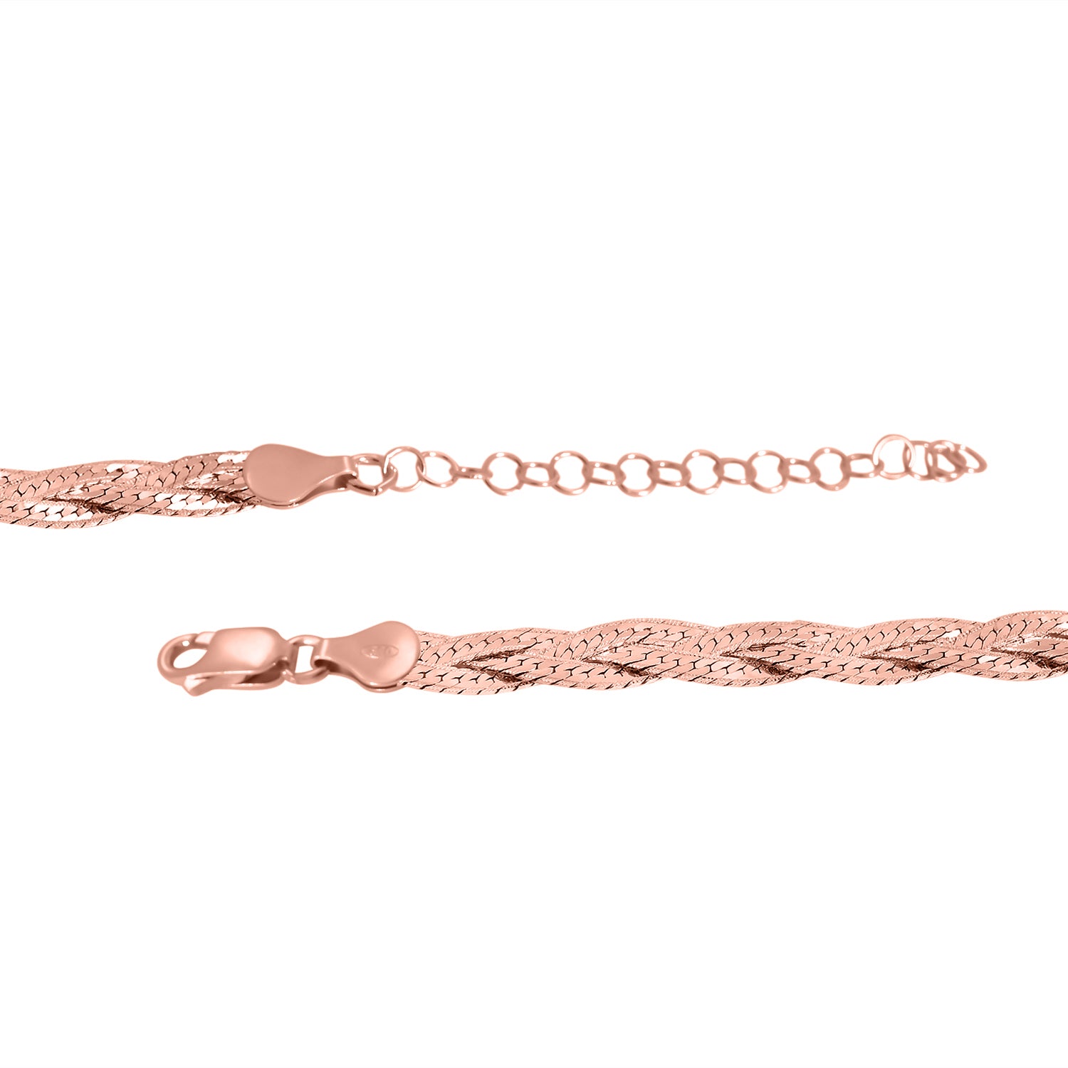 925 Silber rosévergoldet Kette ca. 45 cm ca. 9,64g