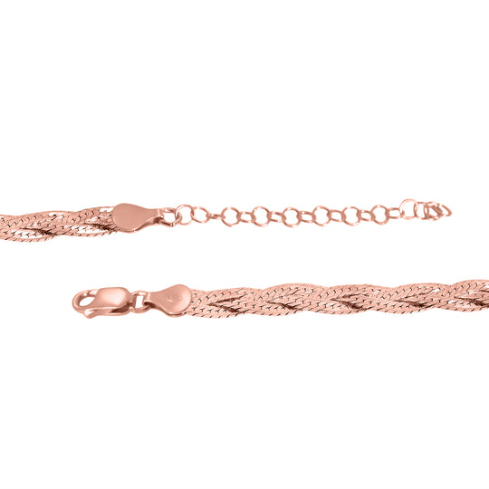 925 Silber rosévergoldet Kette ca. 45 cm ca. 9,64g