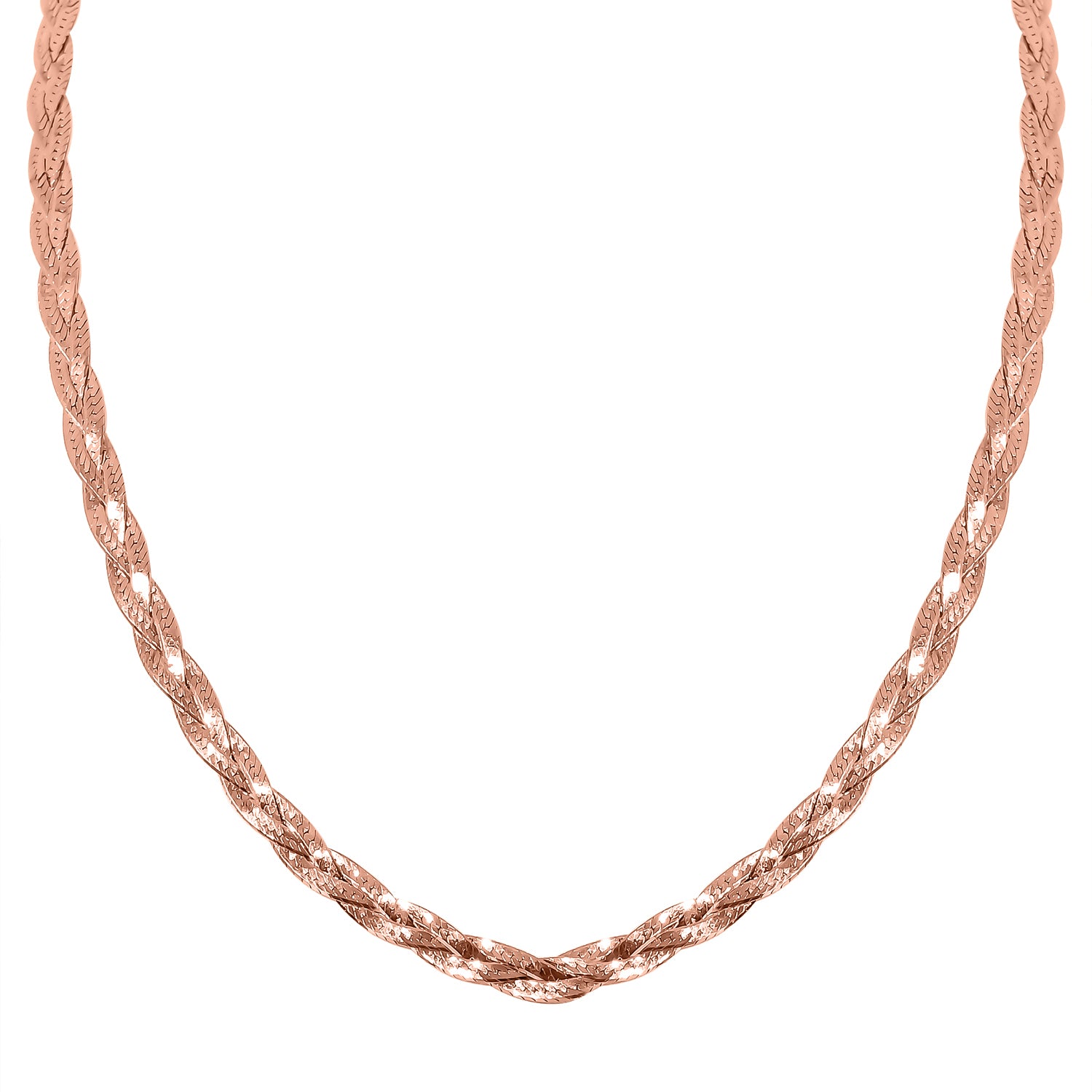 925 Silber rosévergoldet Kette ca. 45 cm ca. 7,40g