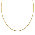 Rockkette mit Diamantschliff-Muster 45 cm in vergoldetem 925 Silber